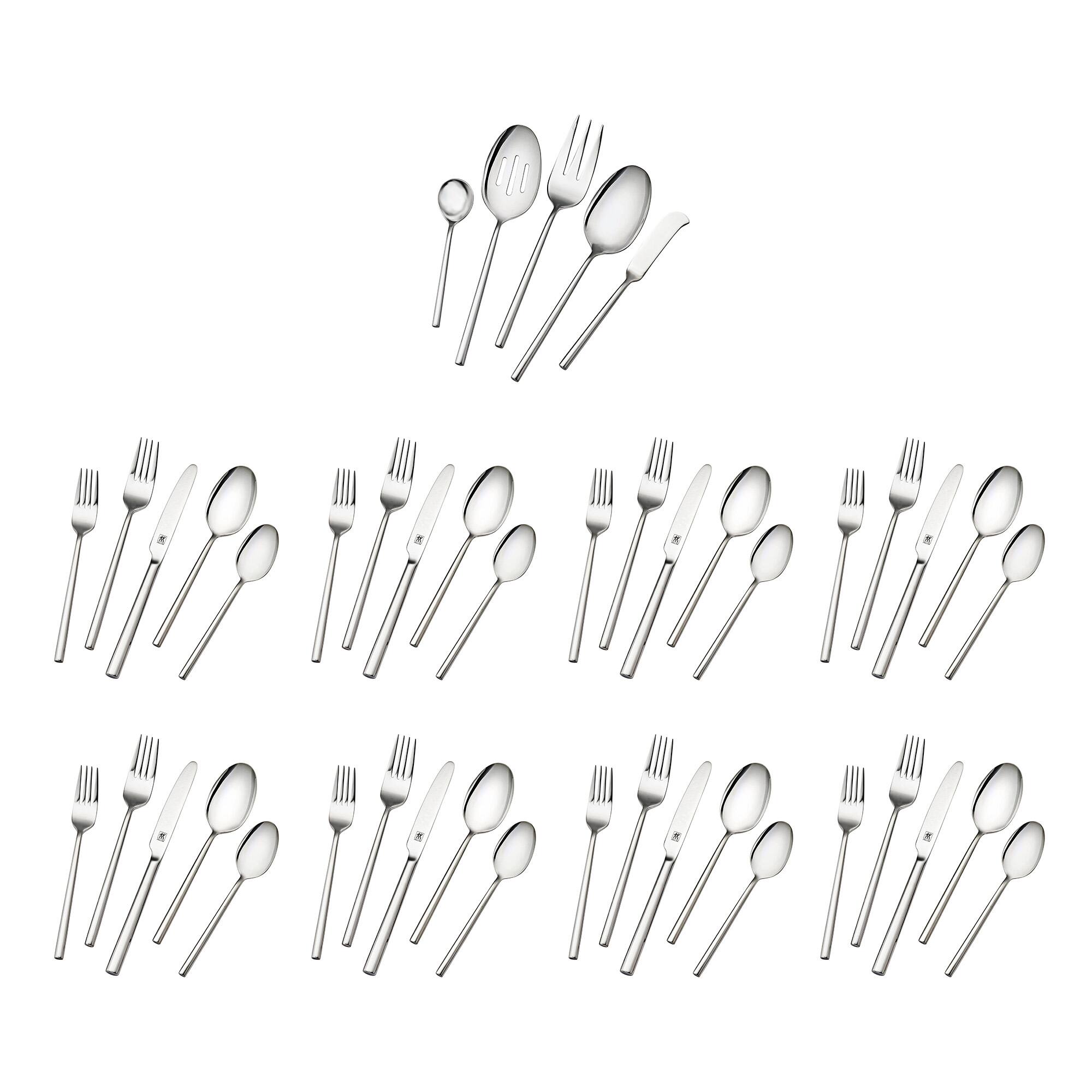 Alt View 5. ZWILLING - ZWILLING Aberdeen 20-pc 18/10 Stainless Steel Flatware Set - Stainless Steel.