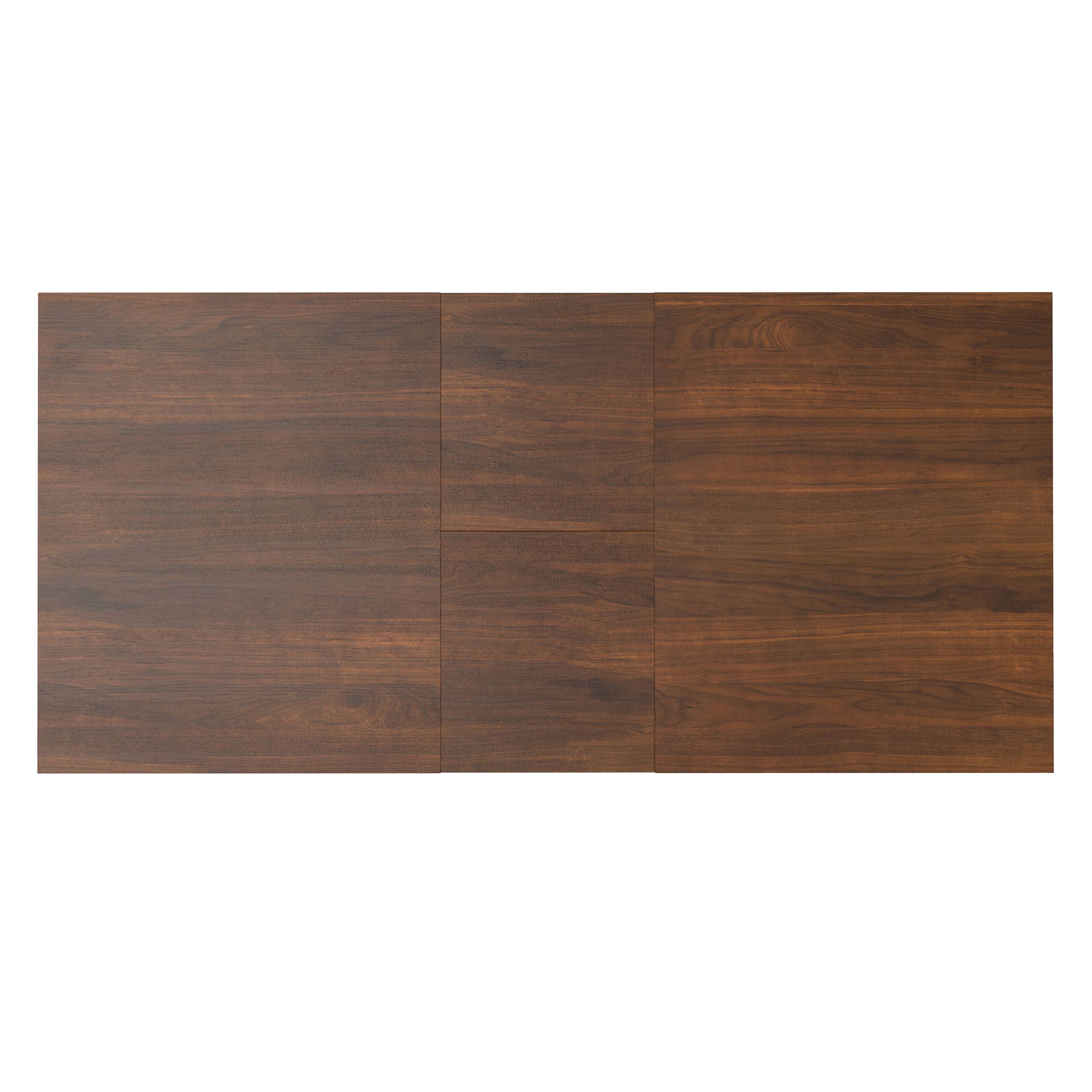 Alt View 2. Simpli Home - Wilson 60-76 inch x 36 inch Rectangle Transitional Extendable Dining Table in Walnut Veneer - Walnut Veneer.