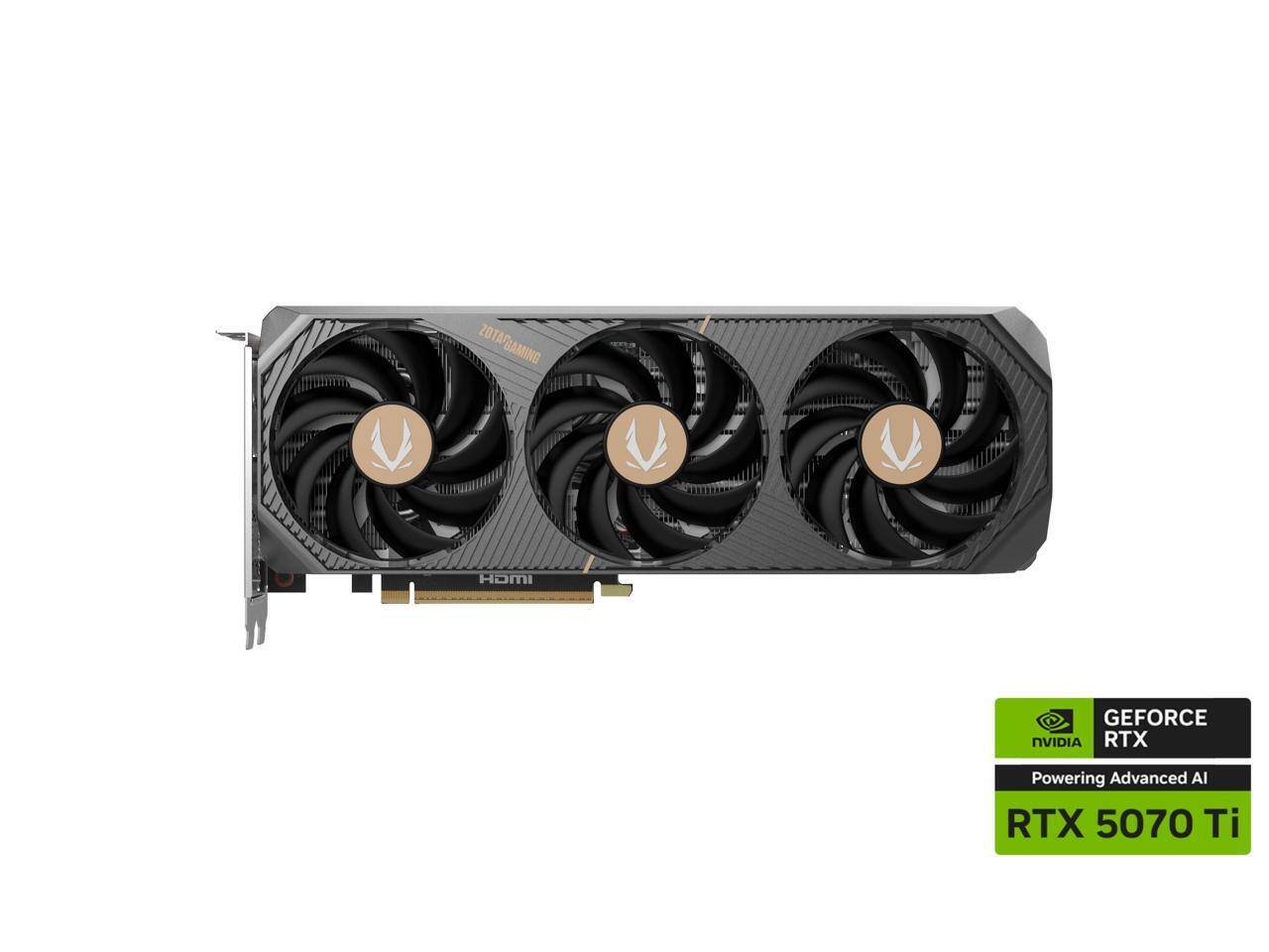 ZOTAC GAMING  
HDMI  
GEFORCE NVIDIA RTX  
Powering Advanced AI  
RTX 5070 Ti