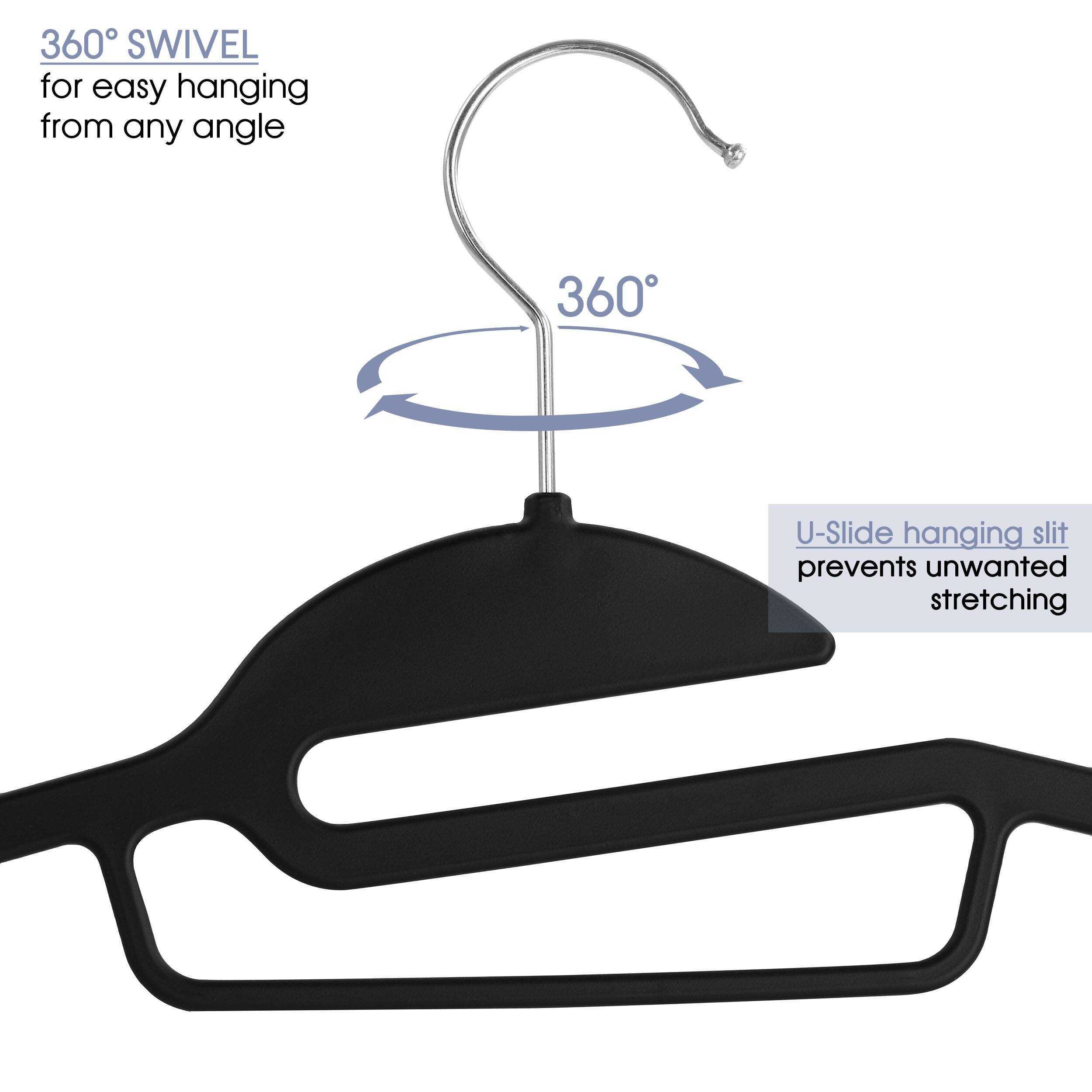 360° SWIVEL for easy hanging from any angle

U-Slide hanging slit prevents unwanted stretching