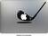 Front. MacDecals - Golf Decal for Apple® MacBook® - Black.
