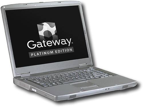 Angle Standard. Gateway - Platinum Edition Notebook with Intel® Centrino™ - Metallic Silver.