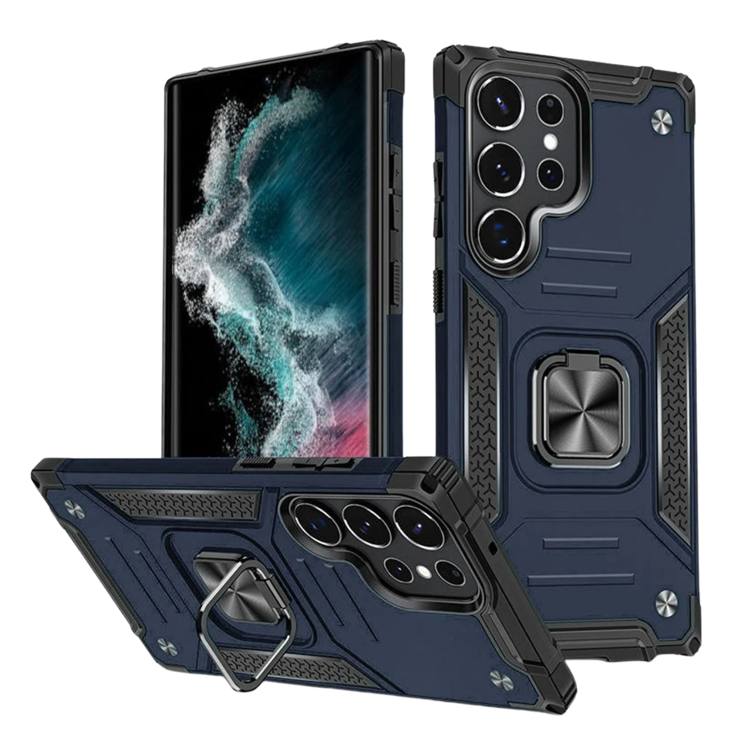 Kitcheniva - Shockproof Robust Magnetic Kickstand Phone Case For Samsung Galaxy S23 - Blue price history on PriceWatchPro