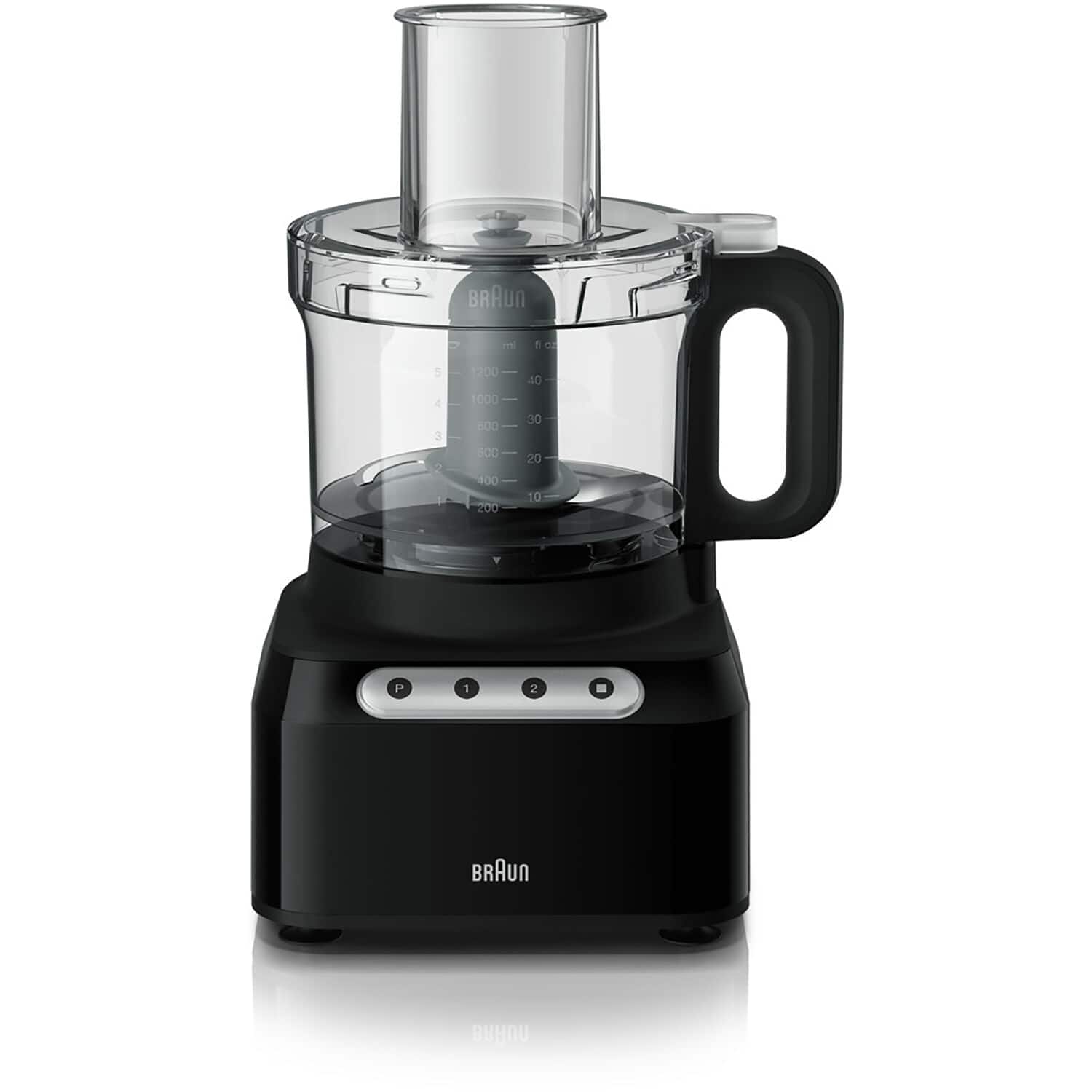 Braun - 8 Cup Food Processor - Black - Front_Zoom