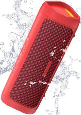 Empire DigiLabs - Gifts For Men Portable Wireless Ipx5 Waterproof Elephant Adults Stocking Stuffers Teens Boy Girl Up To 20h Playtime Tws - Red