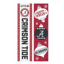 Evergreen Enterprises - Alabama Crimson Tide 47" Double Sided Christmas Leaner Fan Sign - Multicolor