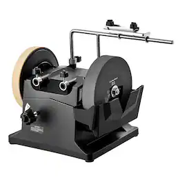 VEVOR - 8-Inch Wet Sharpening System, Water-Cooled Knife Grinder Machine with 155 RPM Grinding Speed, Vertical/Horizontal - Black