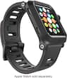 LUNATIK - EPIK Polycarbonate Case and Silicone Band for Apple Watch™ 42mm - Black - Angle