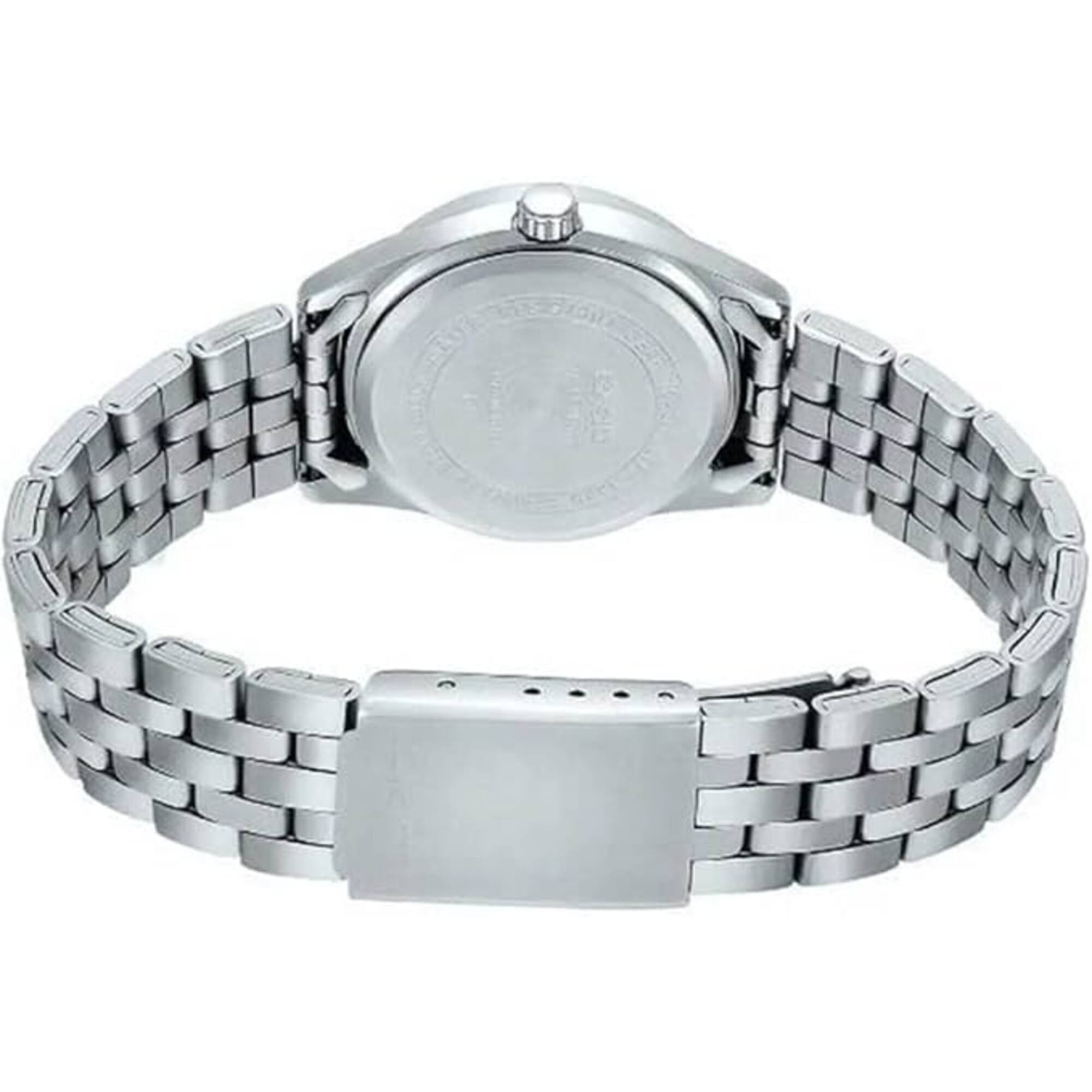 Alt View 1. Casio - Casio Women’s Black Dial Stainless Steel Bracelet Watch - LTP-1335D-1A2V - Silver.