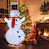 Alt View 19. Costway - 6 FT Lighted Artificial Christmas Snowman Pre-Lit Pop-up Christmas Snowman - White.