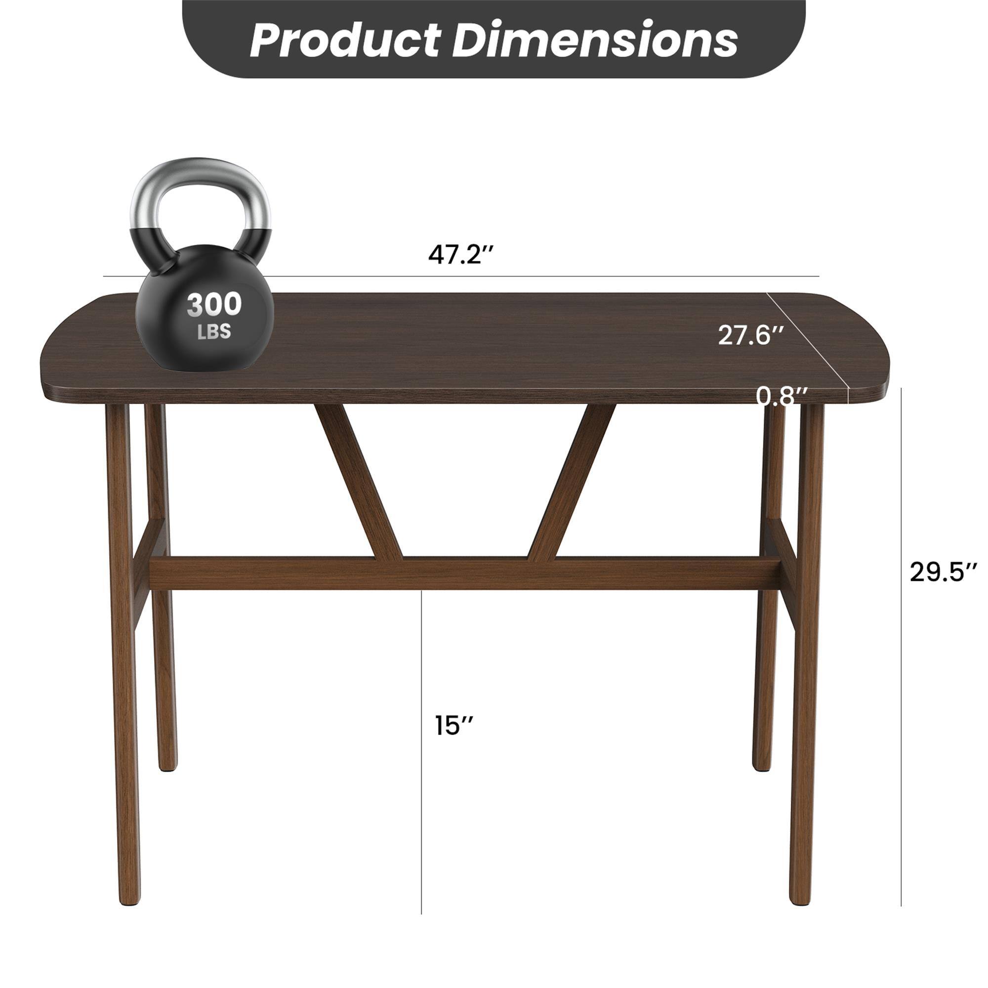Product Dimensions
47.2"
300 LBS
27.6"
0.8"
29.5"
15"