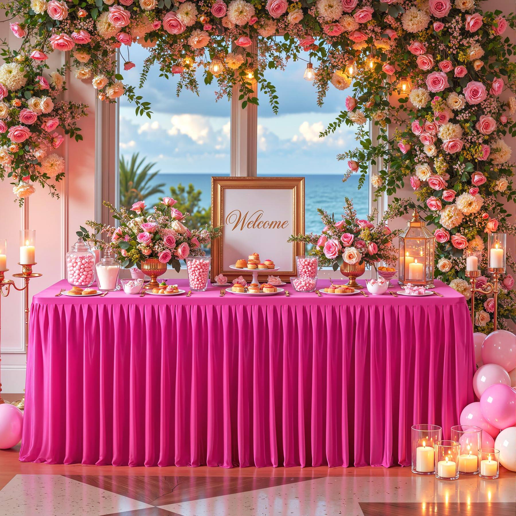 Hot Pink-72" x 30" (6FT-1 Pack)