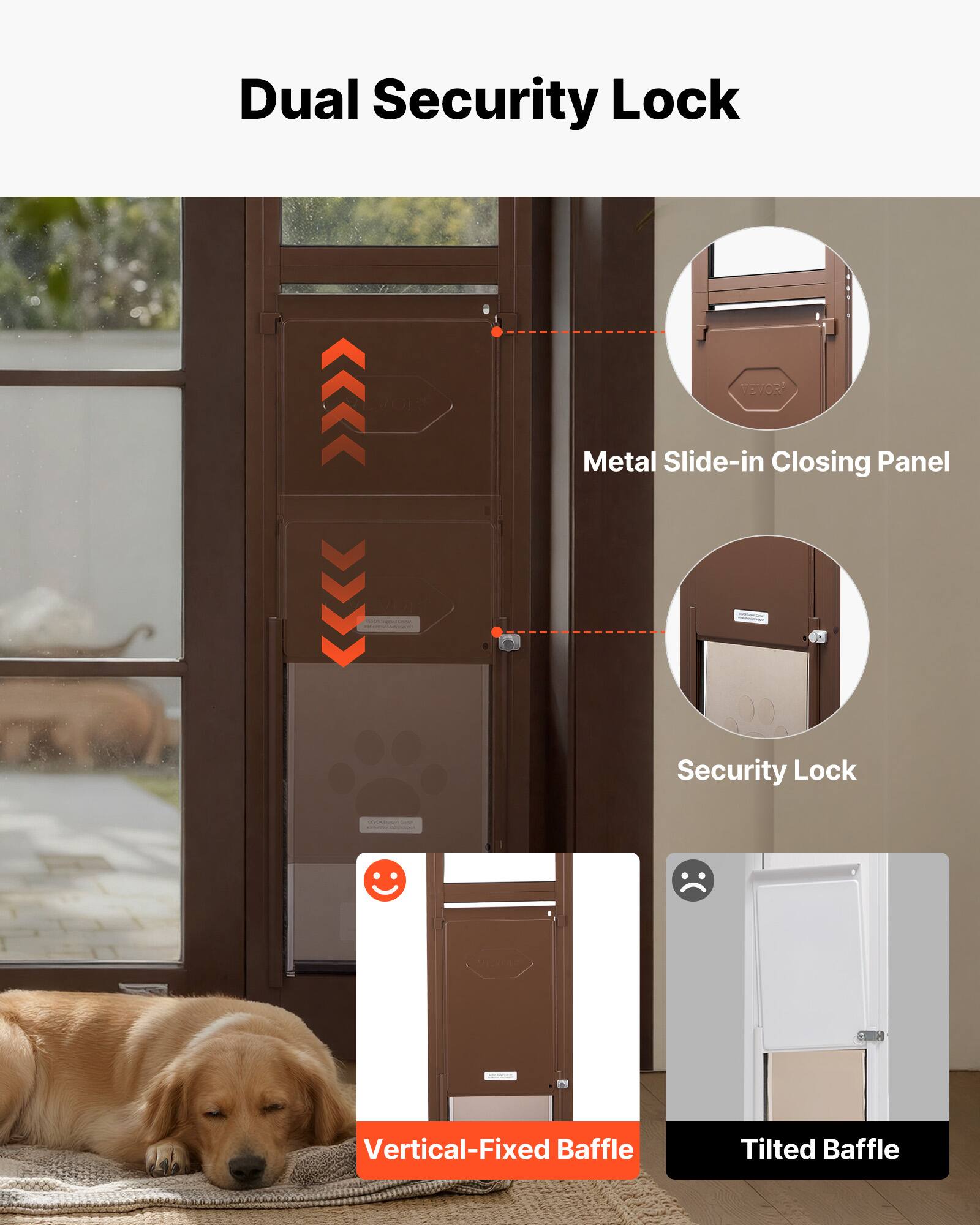 Dual Security Lock

- Metal Slide-in Closing Panel
- Security Lock
- Vertical-Fixed Baffle
- Tilted Baffle