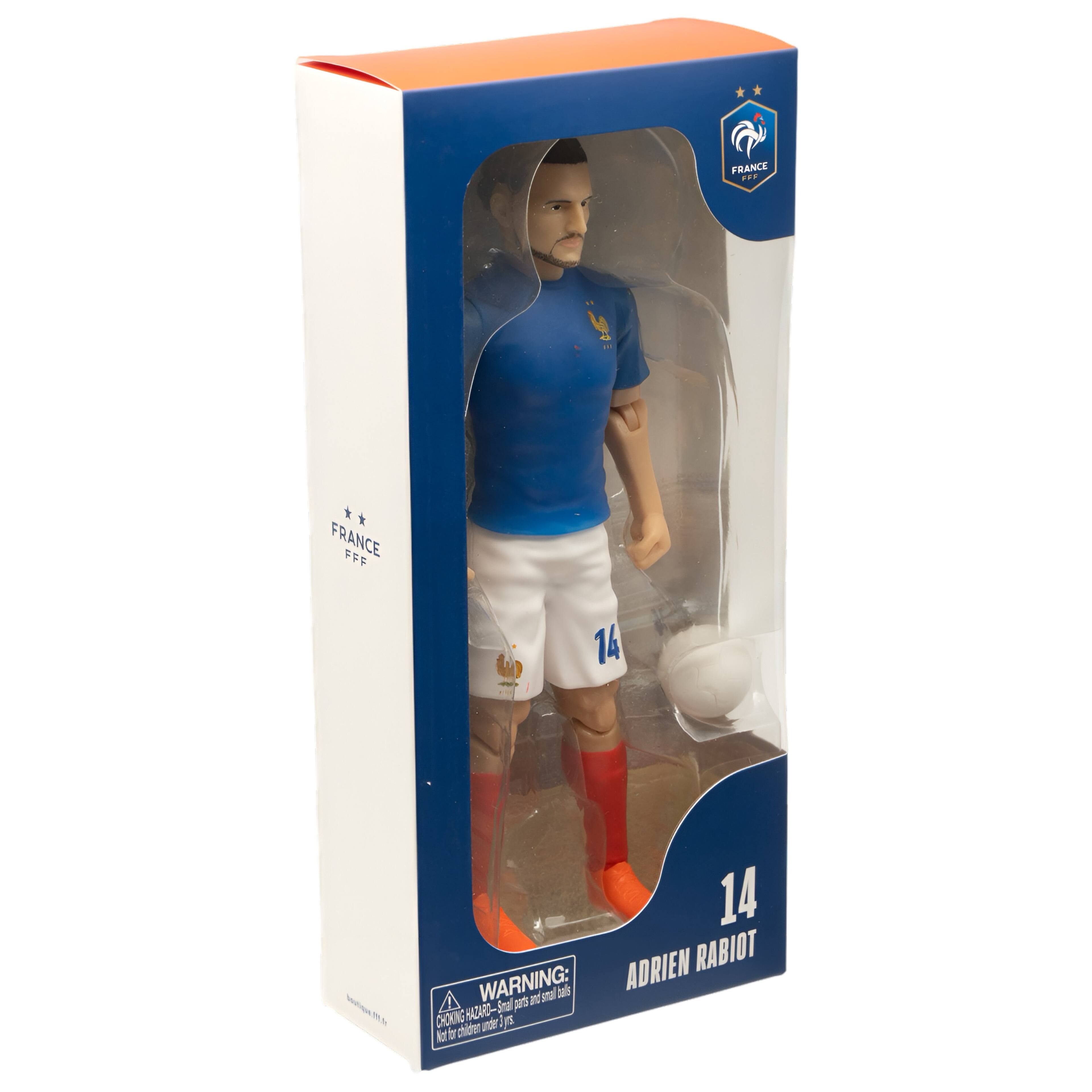 FRANCE  
14  
ADRIEN RABIOT  

FRANCE  
FFF  

14  
ADRIEN RABIOT  

WARNING:  
CHOKING HAZARD - Small parts. Not for children under 3 years.