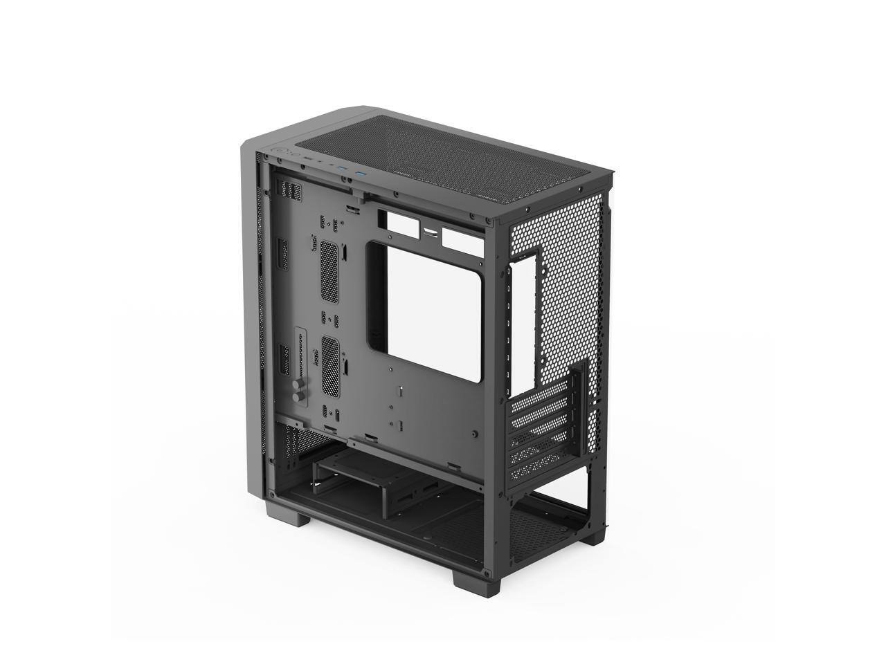 Alt View 9. Rosewill - Rosewill FBM-X6 Black Micro ATX Case - Tempered Glass, 4 PWM ARGB Fans, 650W 80+ Gold PSU - Black.