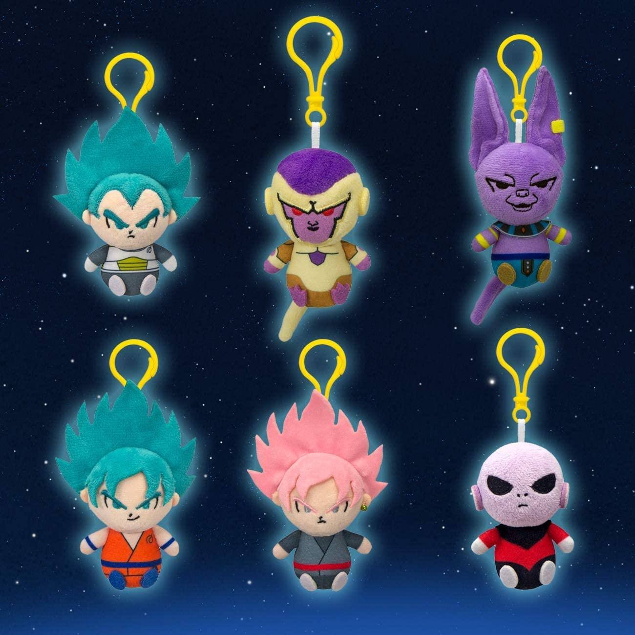 Alt View 10. Just Toys LLC - Dragon Ball Super 3 Inch Plush Backpack Hanger | One Random - Multi-Color.