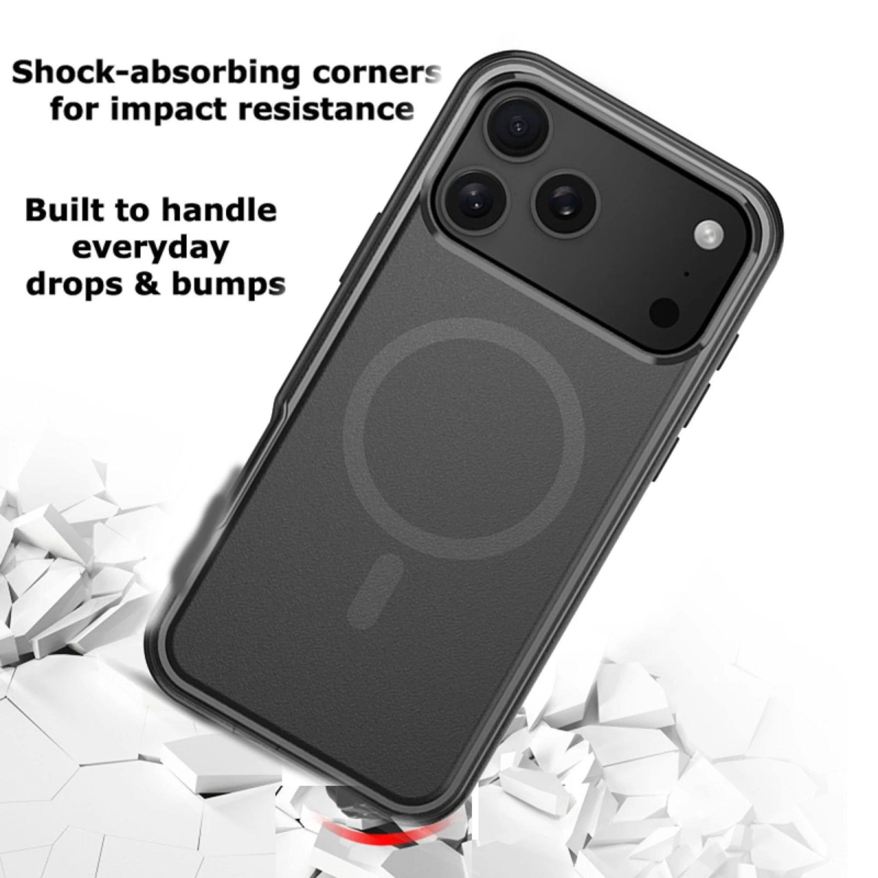 Shock-absorbing corners for impact resistance  
Built to handle everyday drops & bumps