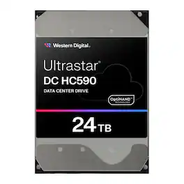 Western Digital - WD WUH722624ALE6L4 Ultrastar DC HC590 CMR HDD 3.5" 24TB SATA SE 7200RPM Internal Hard Drive (0F65684)