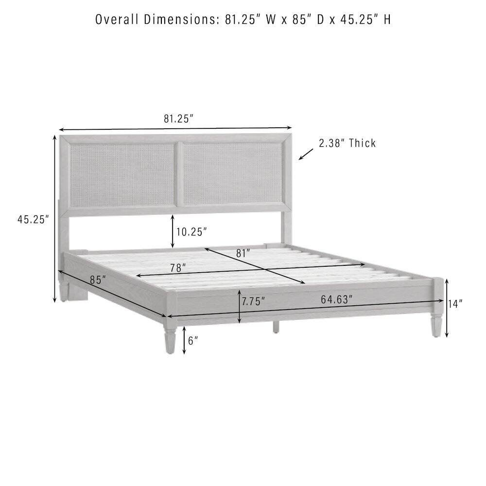 Overall Dimensions: 81.25" W X 85" D X 45.25" H  
2.38" Thick  
45.25"  
10.25"  
85"  
78"  
81"  
16"  
6"  
7.75"  
64.63"  
14"