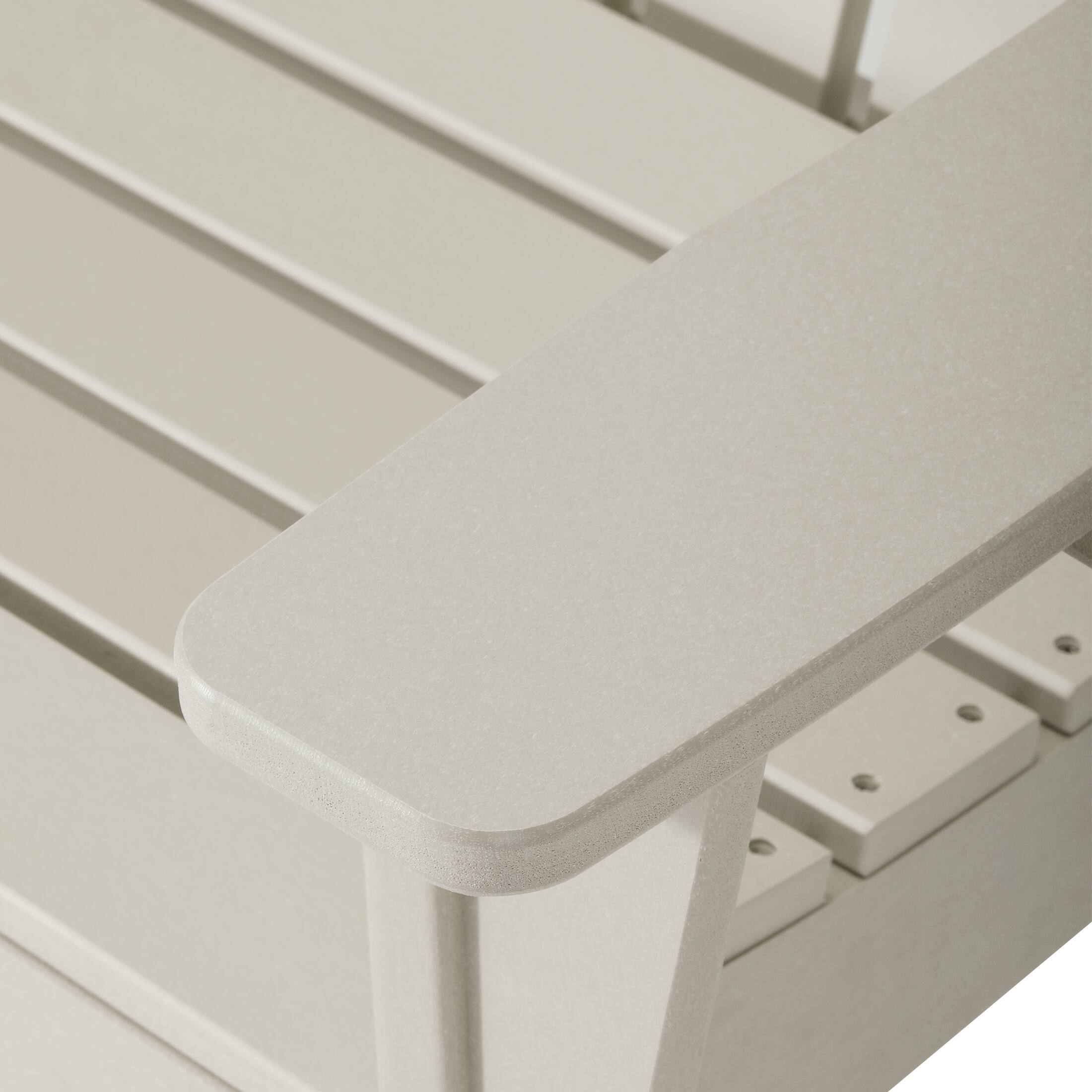 Alt View 3. WestinTrends - WestinTrends St. Augustine Outdoor Patio 49" HDPE Adirondack Garden Bench - Sand.