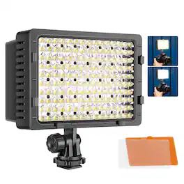 Neewer - 160 LED High Power Camera Video Light, Dimmable, Universal DSLR Mount