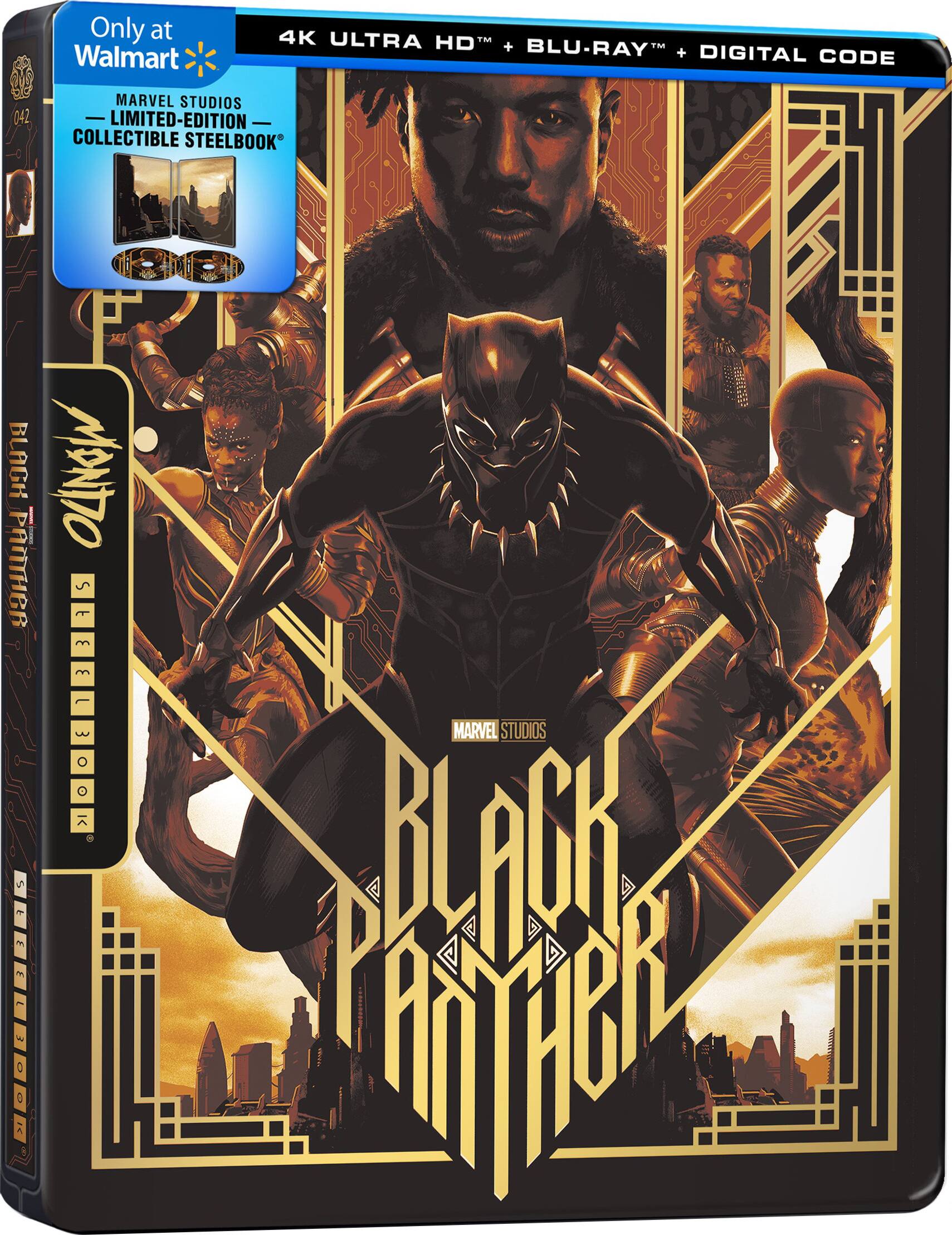 Alt View 1. Steelbook Black Panther (4K / Blu-ray + Digital).