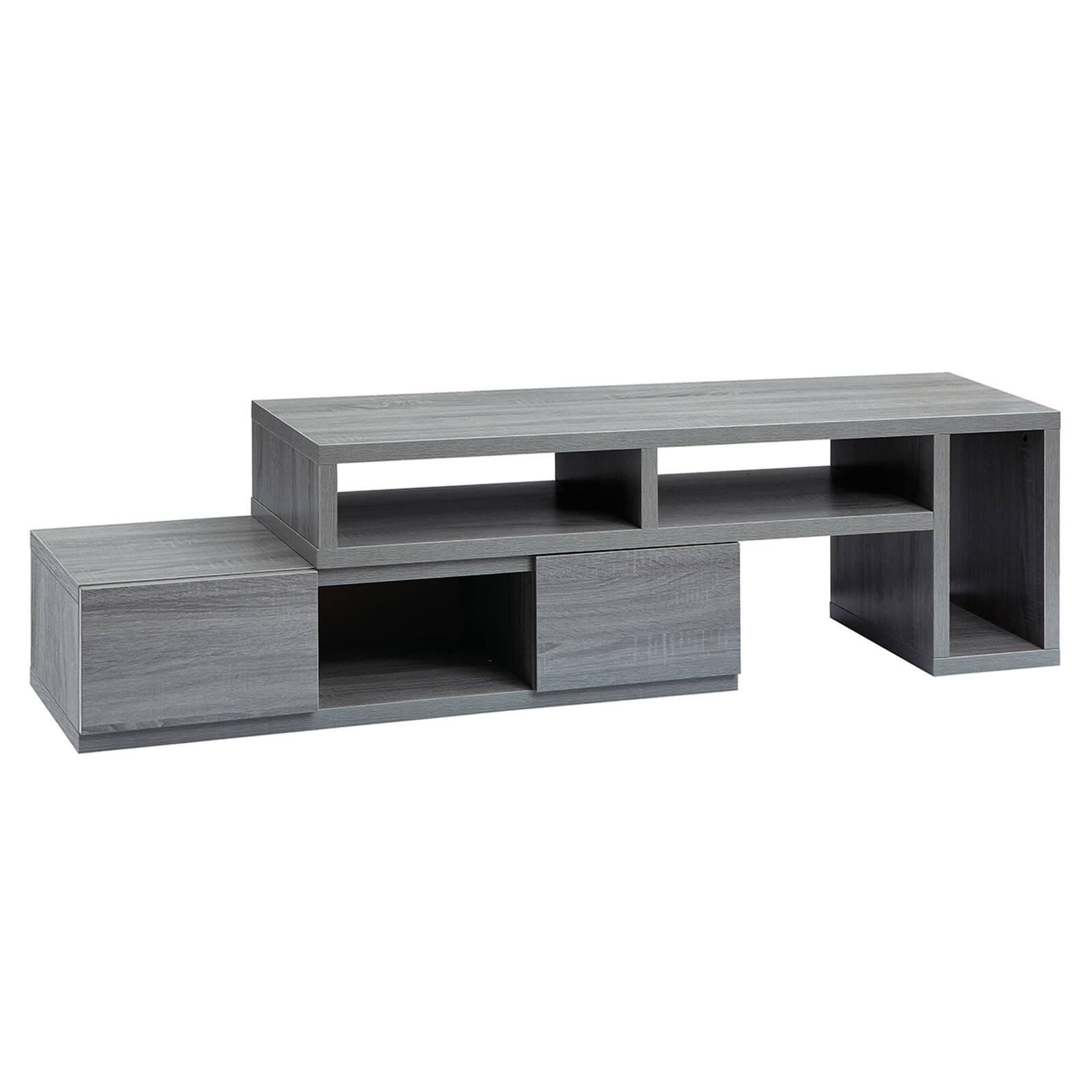 Left. Spaco - Spaco Adjustable TV Stand Console for TV's Up to 65" for Living Room - Gray.