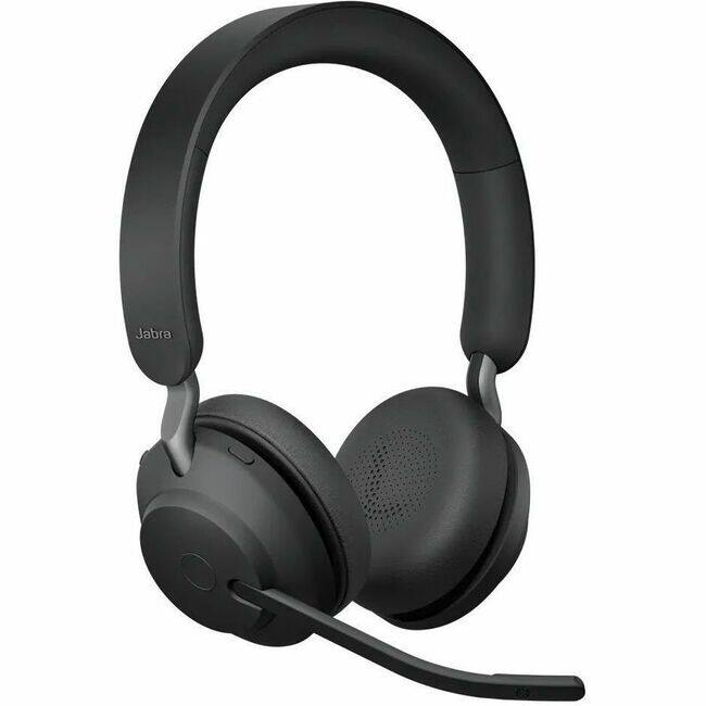 Jabra - Evolve2 65 Headset - Stereo - Wireless - Bluetooth - 98.4 ft - On-ear, Over-the-head - Binaural - Circumaural - Blue