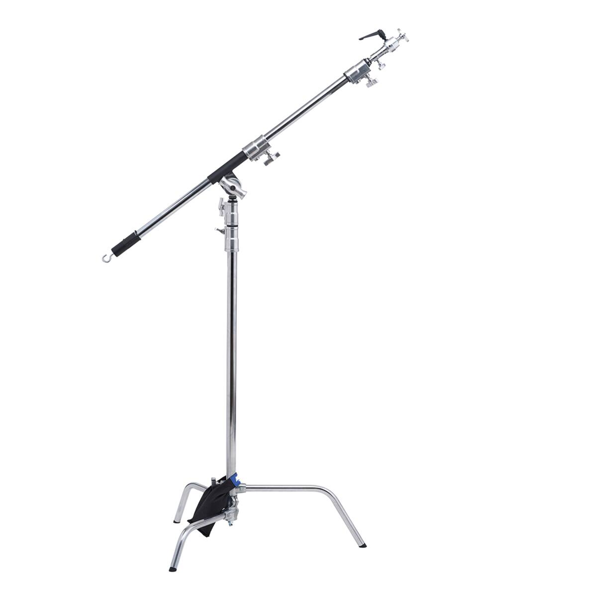 Alt View 6. Kupo - Kupo 40" Master C-Stand with Sliding Leg with Baby Boom, Grip Head, Camera Mounting Plate and 10 lbs Weight Bag.