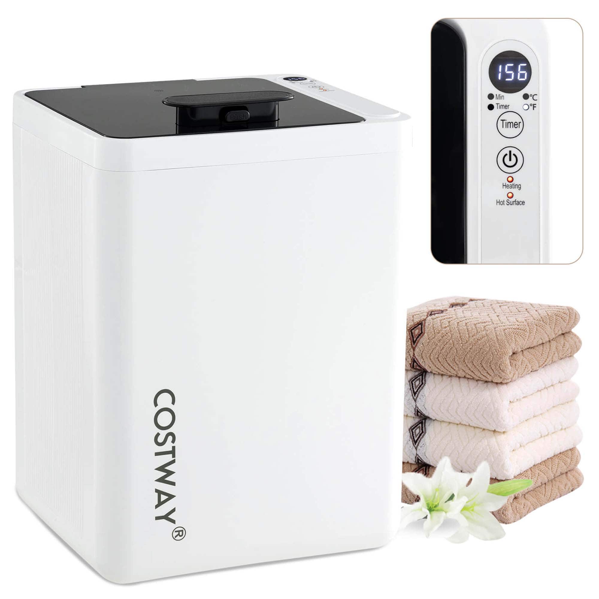 COSTWAY
156 Min Timer C O'F Timer Heating Hot Surface