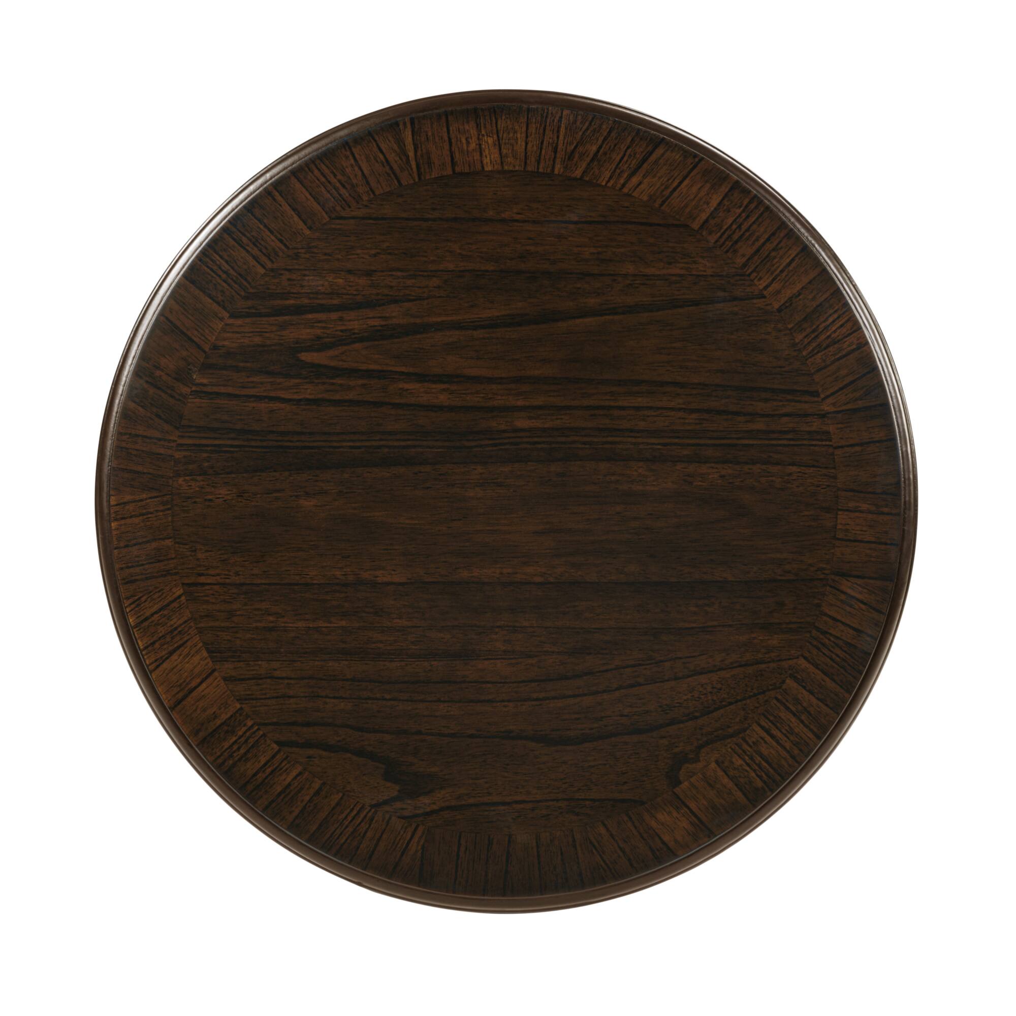 Angle. GOODSILO - Retro Round Wooden End Table with X-Shape Base for Living Room or Dining Area - Espresso.