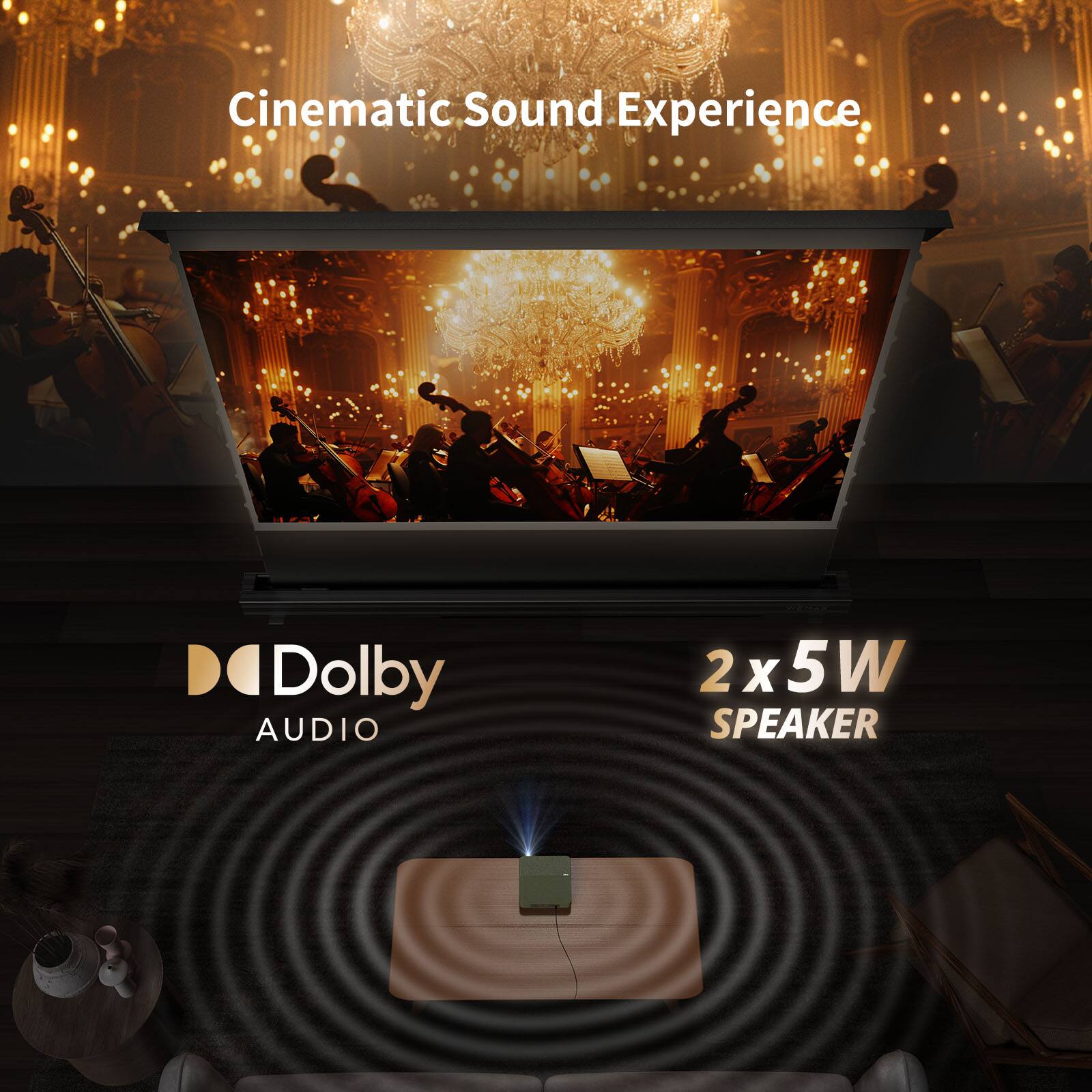 Cinematic Sound Experience

Dolby AUDIO

2 x 5W SPEAKER