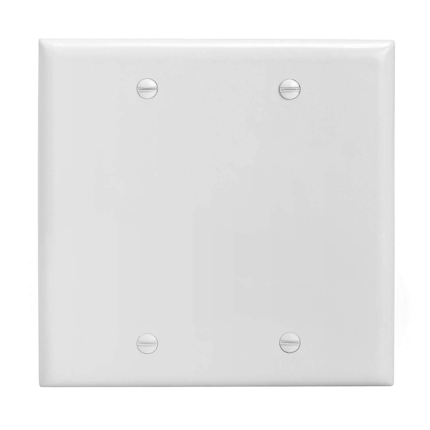 Angle. Cmple.com - Cmple - Keystone Wall Plate Cover Ethernet Wall Plates for Modular Inserts, RJ45 Keystone Jack - 10 Pack - 2 Gang GFCI - White.