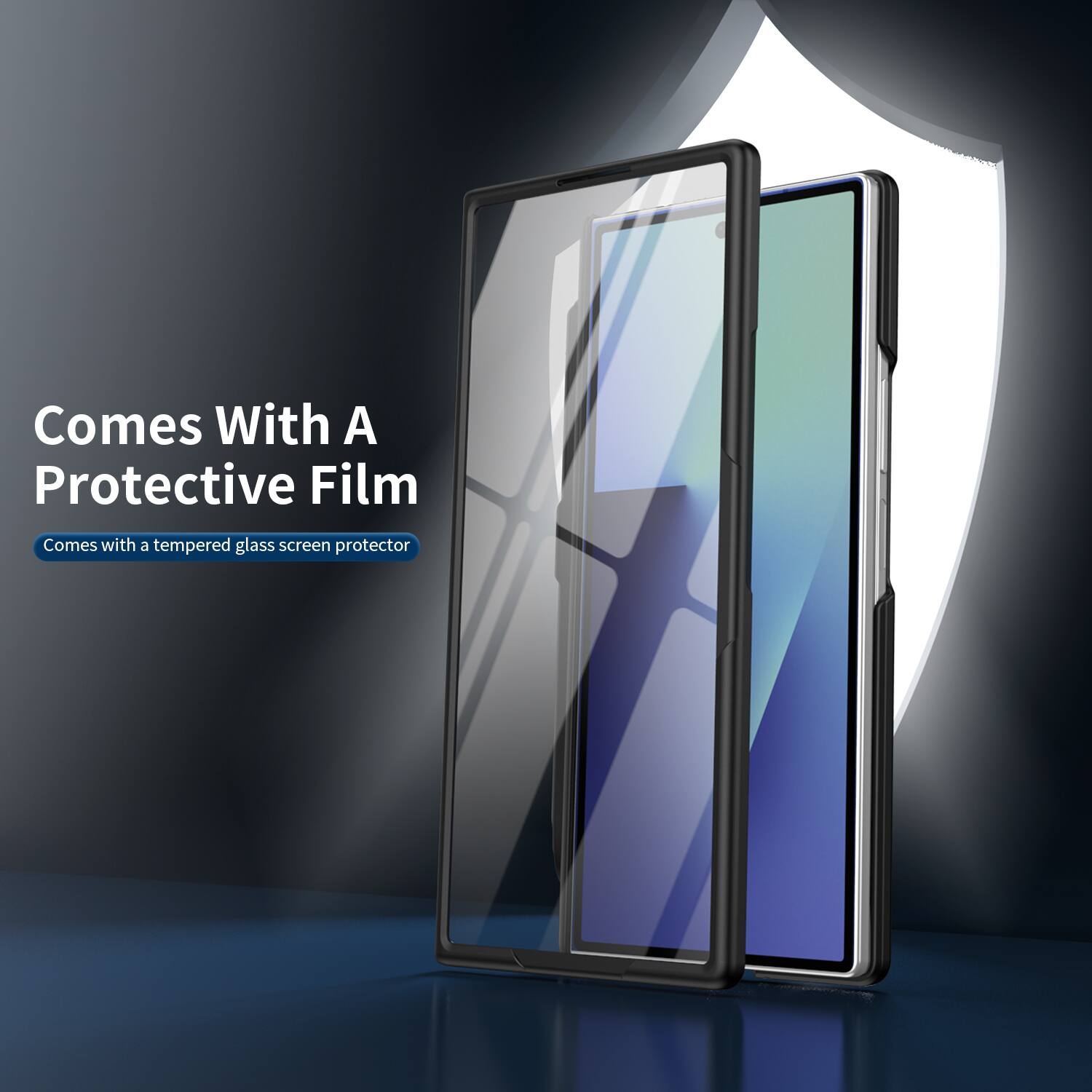 Dteck for Samsung Galaxy Z Fold5 Matte Hard PC Case,Shockproof Hinge ...