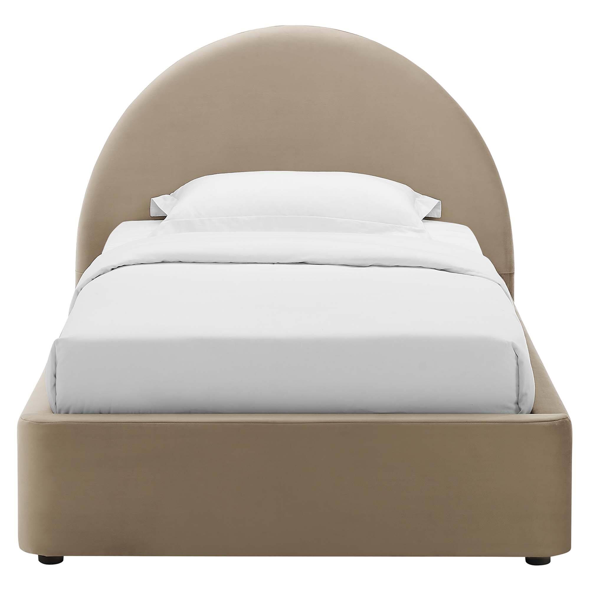Alt View 3. Modway - Liva Performance Velvet King Bed - Blue.
