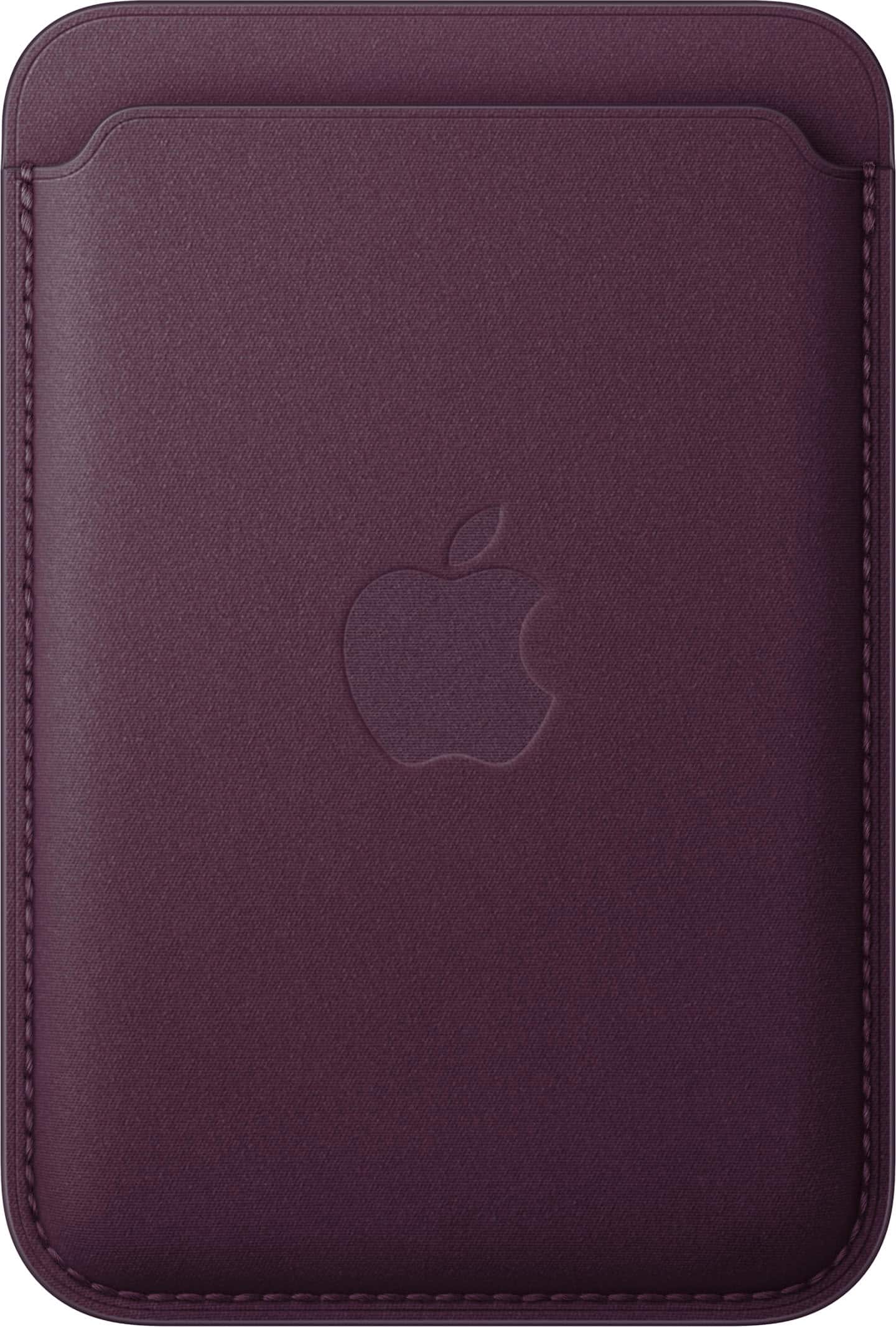 Apple - iPhone FineWoven Wallet with MagSafe - Blackberry - Angle_Zoom
