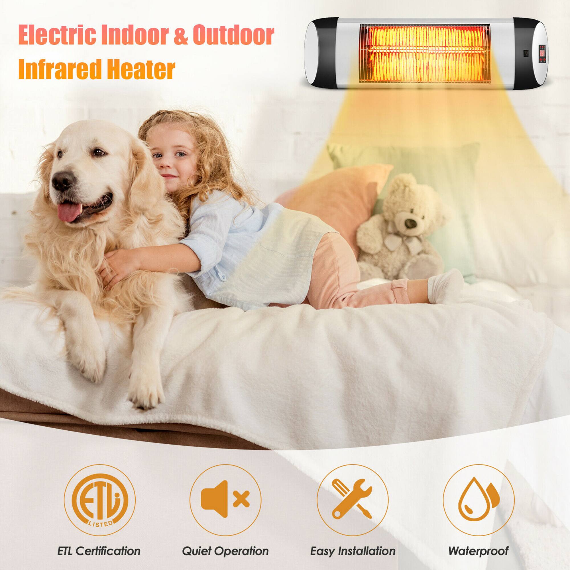 Electric Indoor & Outdoor Infrared Heater

- ETL Listed
- ETL Certification
- Quiet Operation
- Easy Installation
- Waterproof