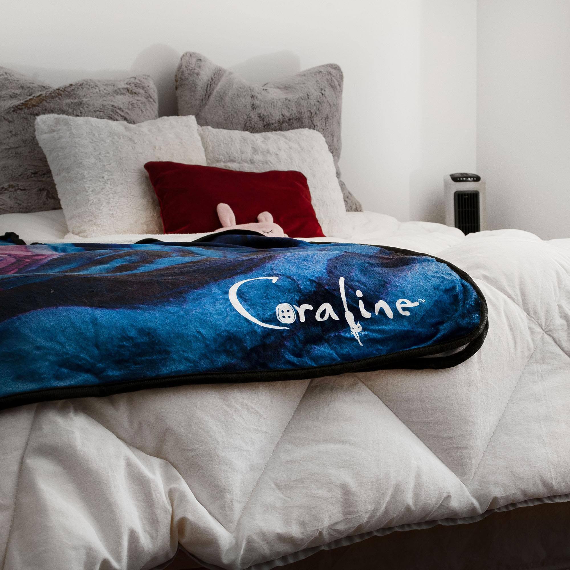 Alt View 10. Surreal Entertainment - Coraline Fleece Throw Blanket | 45 x 60 Inches - Blue.
