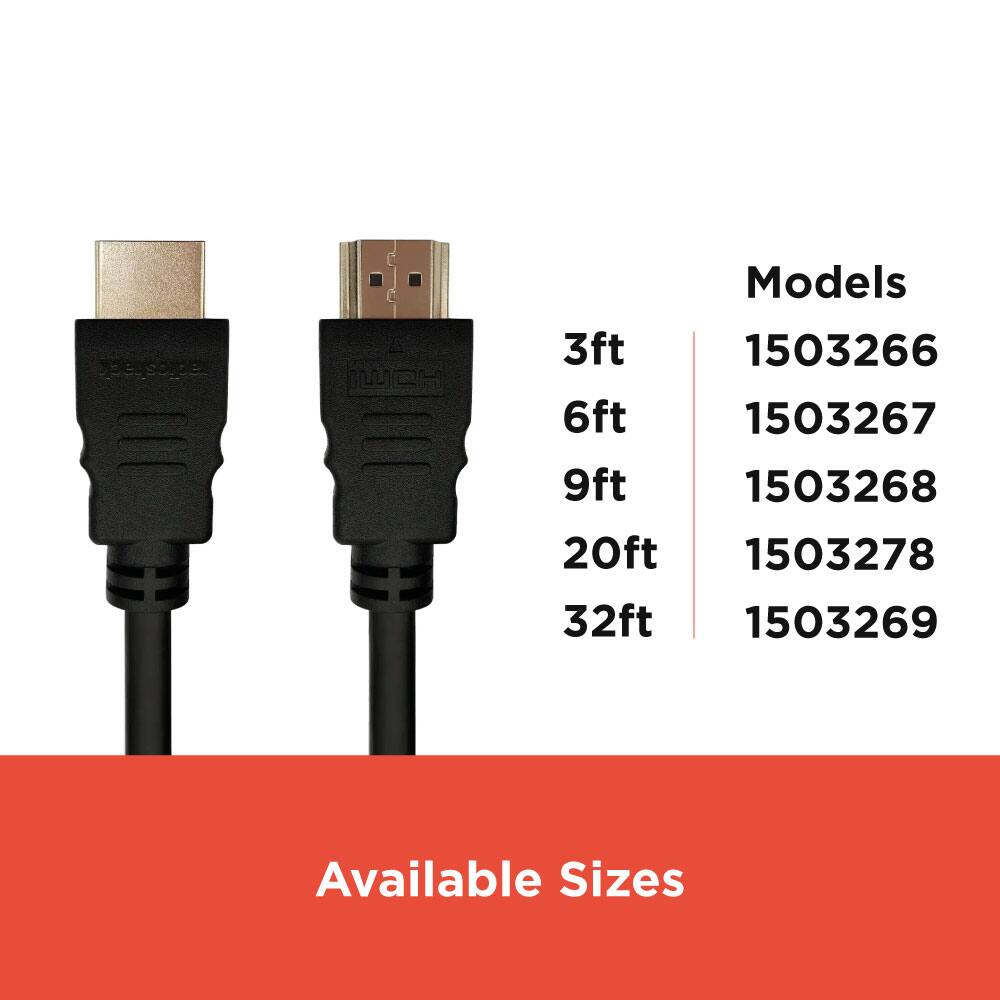 Available Sizes

3ft 6ft 9ft 20ft 32ft

Models

3ft 1503266  
6ft 1503267  
9ft 1503268  
20ft 1503278  
32ft 1503269