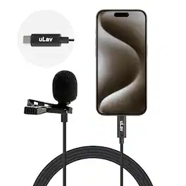 MOVO - uLav-L Digital Lavalier Omnidirectional Clip on Microphone with USB-C Connector