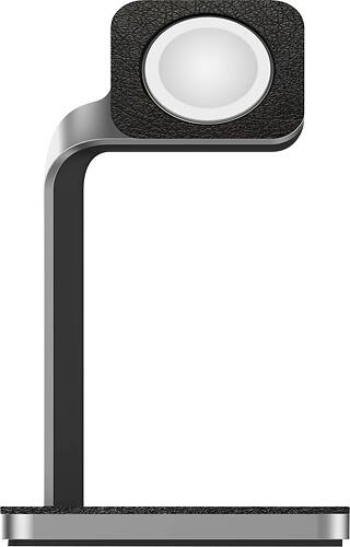 mophie - Charging Dock for Apple Watch™ - Silver - Larger Front