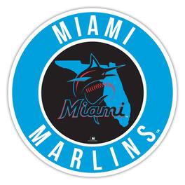 Fan Creations - Miami Marlins 15" State Circle Sign - Multicolor