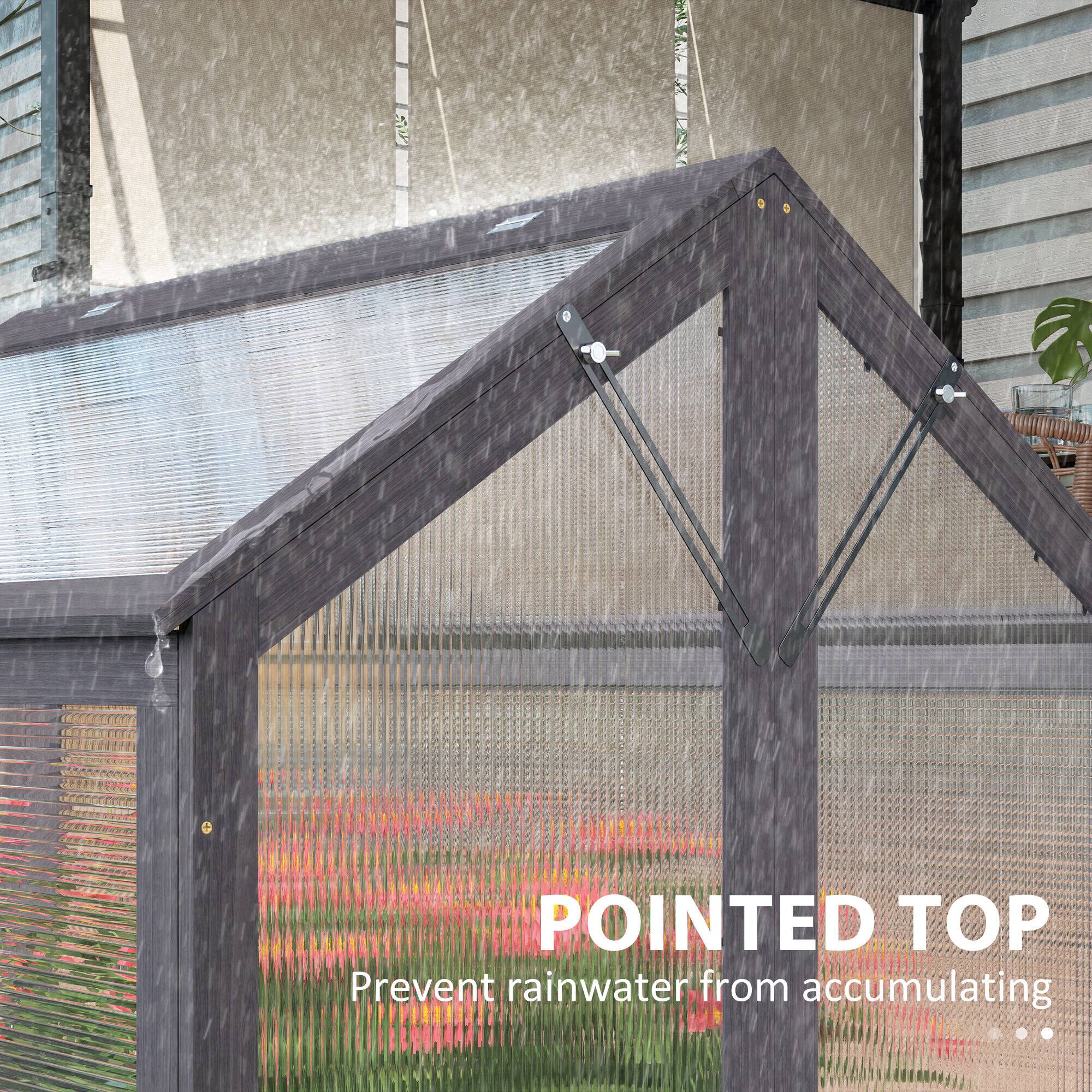 POINTED TOP  
Prevent rainwater from accumulating