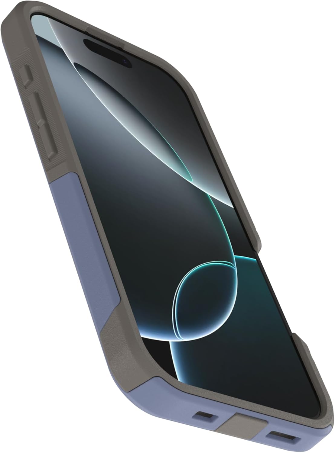 Back. OtterBox - OtterBox - Commuter Series Hard Shell for MagSafe for Apple iPhone 16 Pro - Spiced Orchid (Blue & Grey).