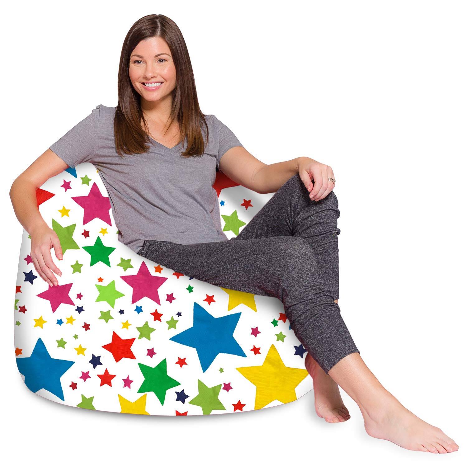 Canvas Stars Bright Multi-colored 48in