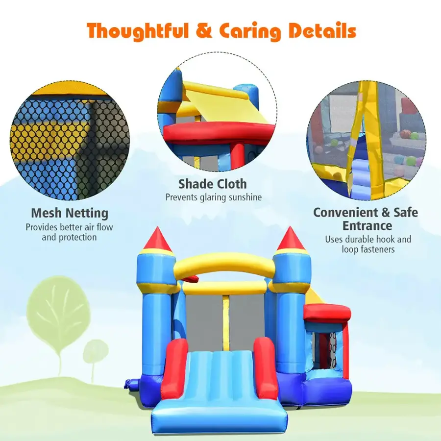 Thoughtful & Caring Details:

1. Mesh Netting: Provides better air flow and protection.
2. Shade Cloth: Prevents glaring sunshine.
3. Convenient & Safe Entrance: Uses durable hook and loop fasteners.