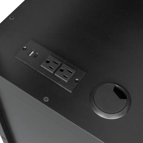 Alt View 2. Anysun - Full Size Gaming Loft Bed with Desk & RGB Lights - Pro-Gamer Bed with Power Outlet, Bookshelf, Pegboard & Storage Drawer - Red.