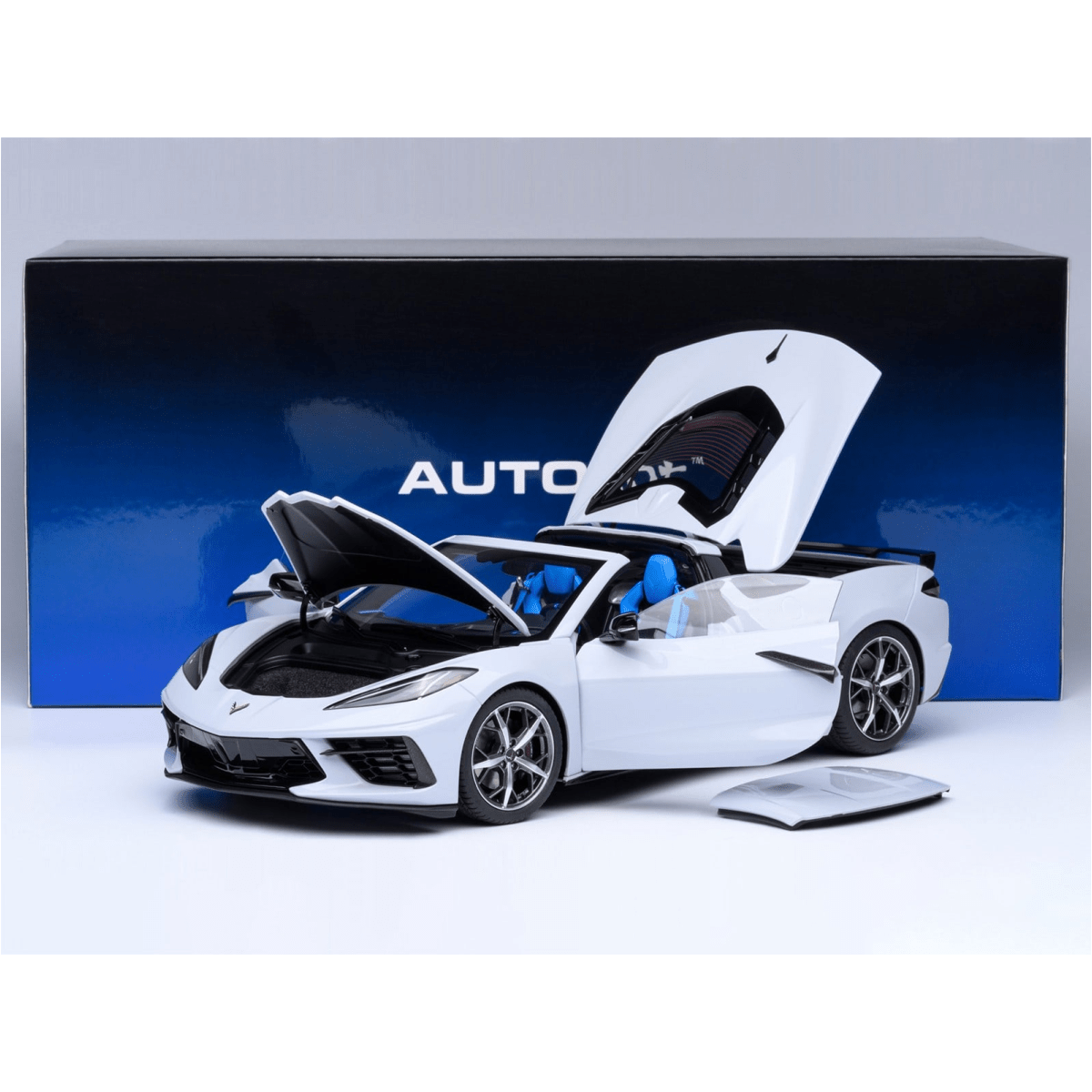Alt View 8. Autoart - 2020 Chevrolet Corvette C8 Stingray Ceramic Matrix Gray Metallic 1/18 Model Car by Autoart.