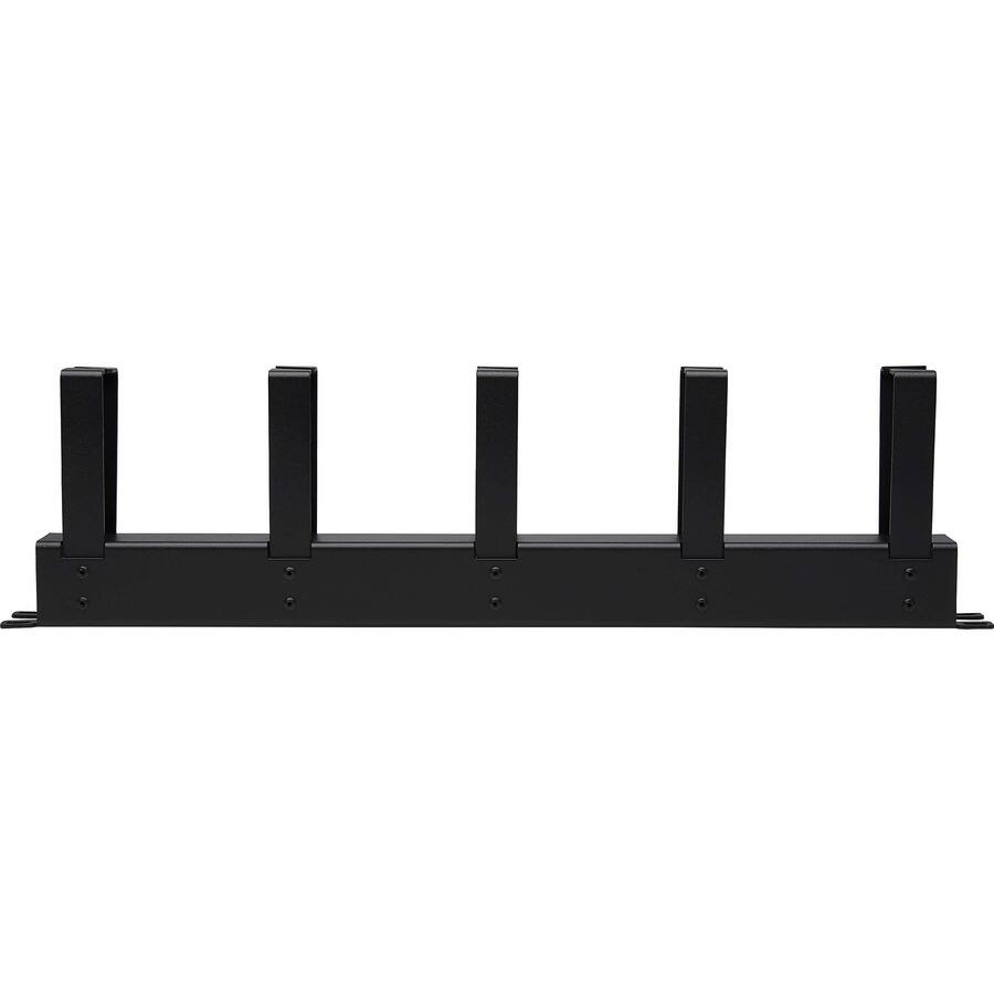 Alt View 4. Tripp Lite - Eaton Tripp Lite Series Horizontal Cable Manager - Metal Rings, Black, 1U - Horizontal Cable Manager - Black - 1U Rack - Black.