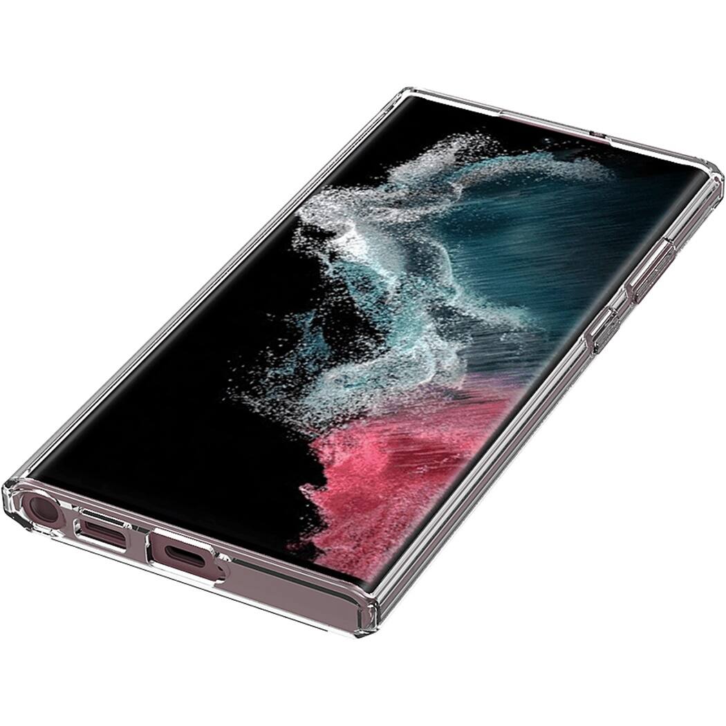 Alt View 14. SaharaCase - Hybrid-Flex Hard Shell Case for Samsung Galaxy S22 Ultra - Clear.